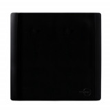 Placa cega 4x4 - Novara Preto Brilhante